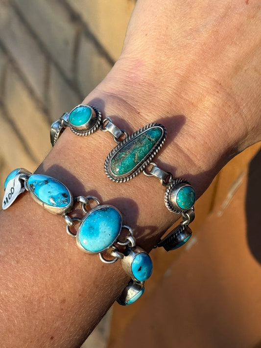 Blue Ridge turquoise link bracelet