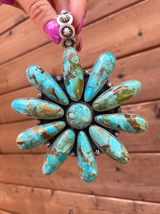 Massive Kingman Turquoise pendant