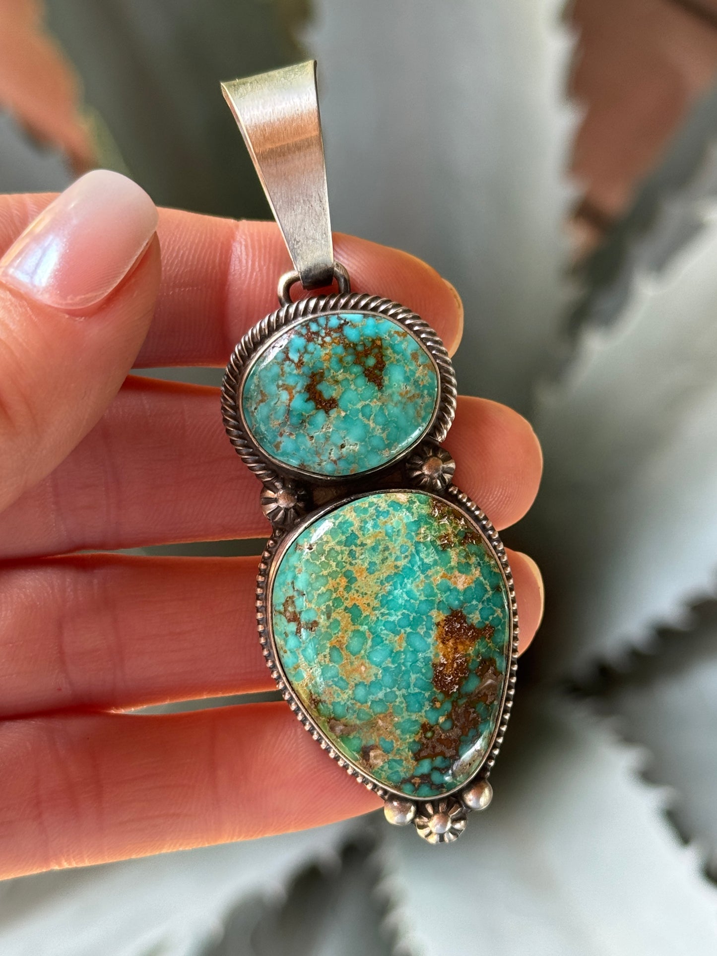 Darrin Livingston Sterling Silver Turquoise pendant