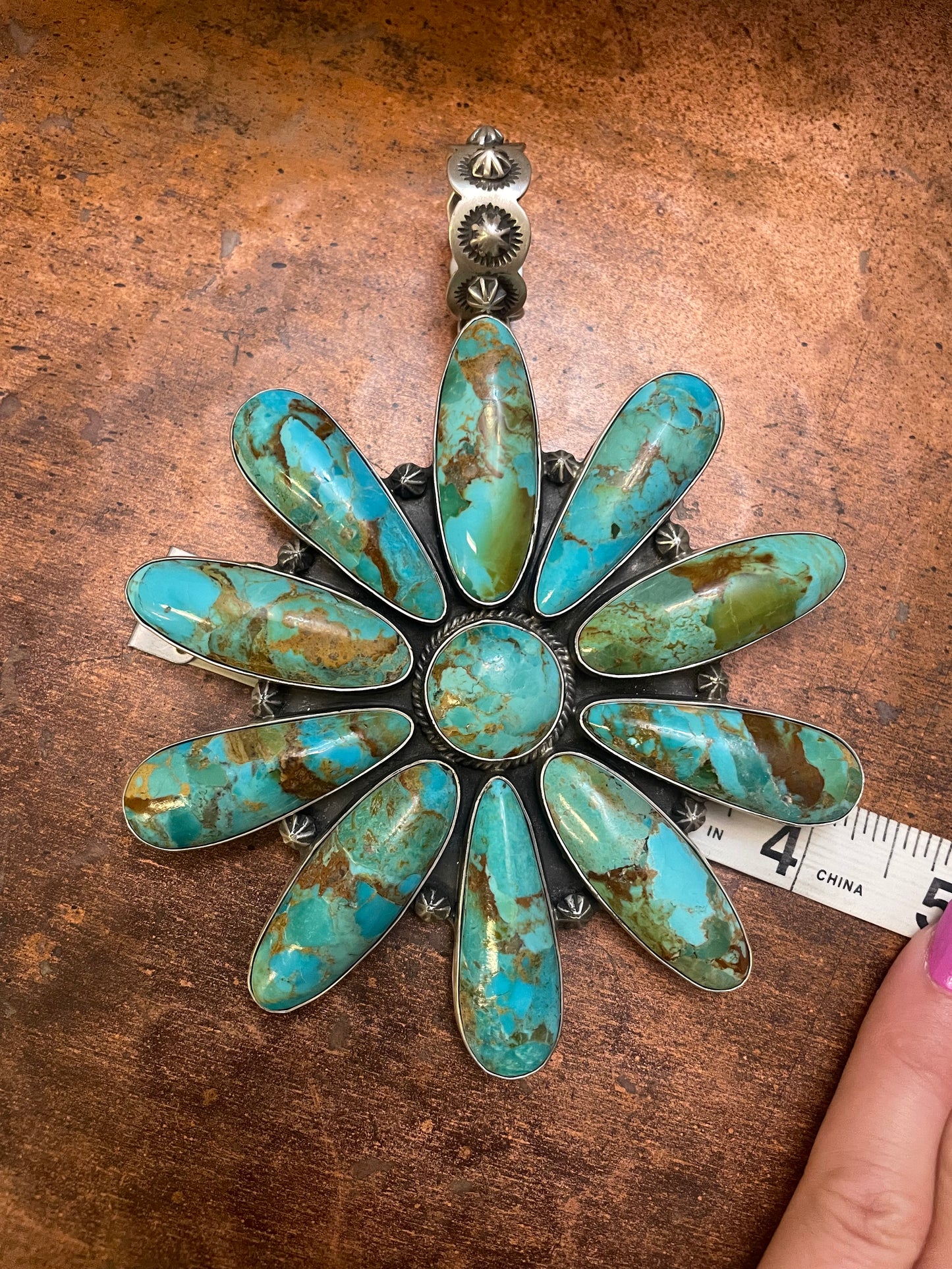 Massive Kingman Turquoise pendant