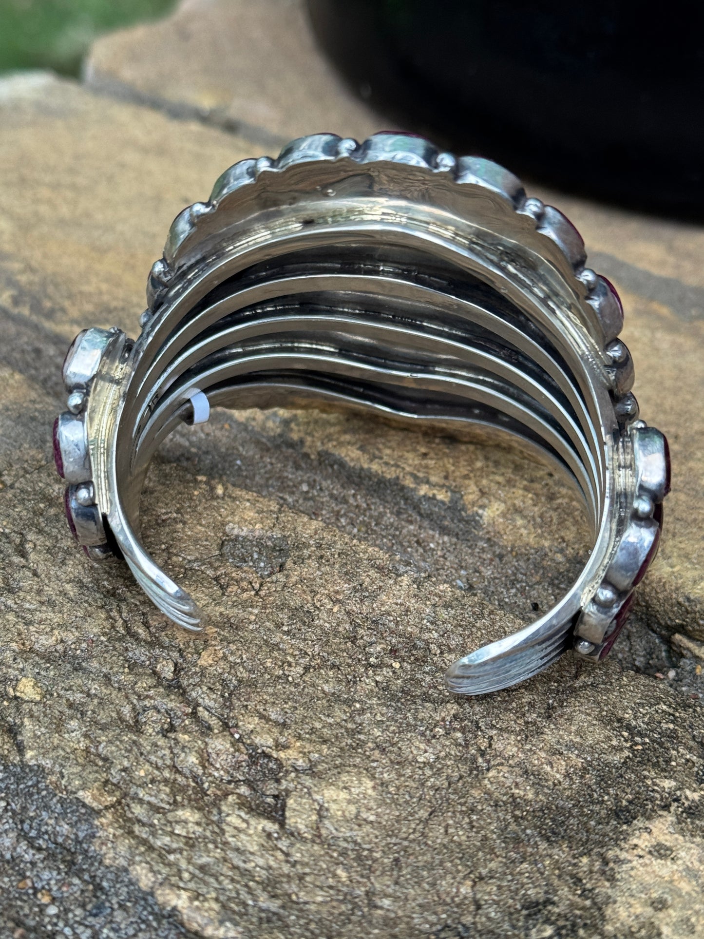Stunning, huge Purple Spiny Oyster cuff by Tyler Brown