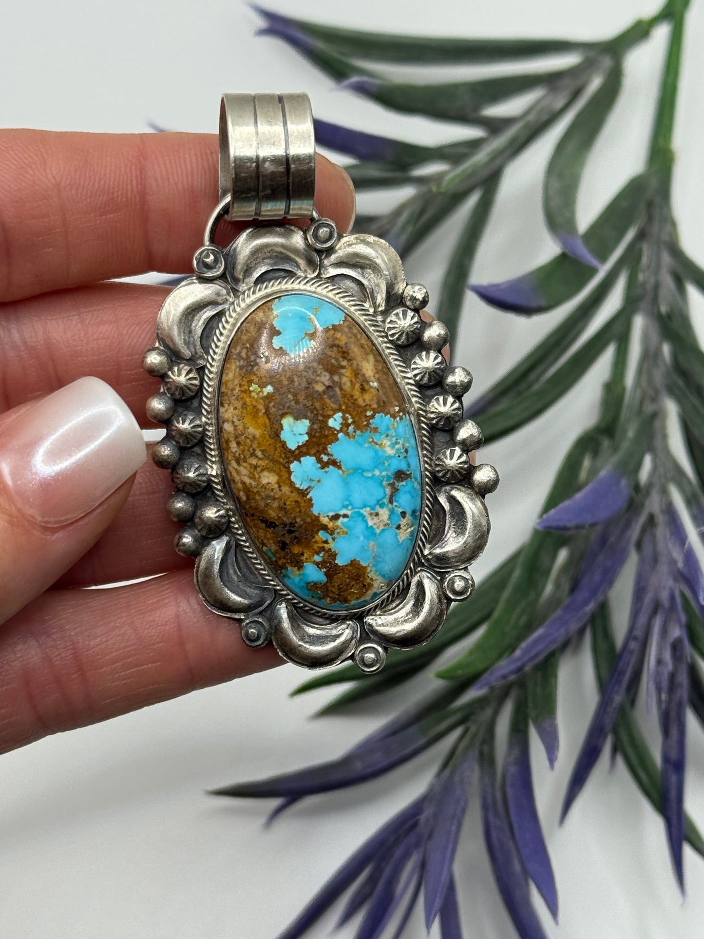 Tillie John Sterling Silver Turquoise pendant