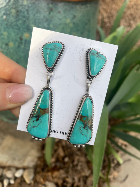 Kingman Turquoise earrings