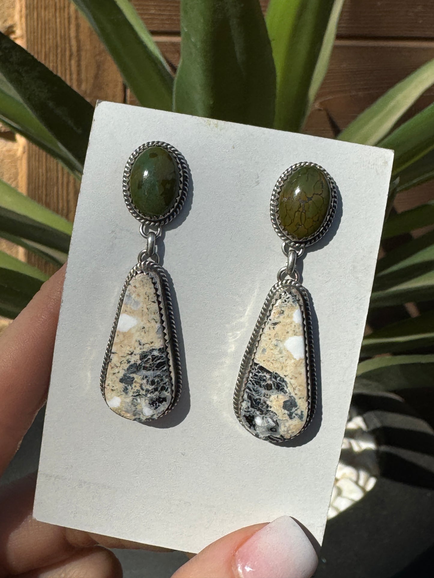 Very unique! Turquoise and sterling silver