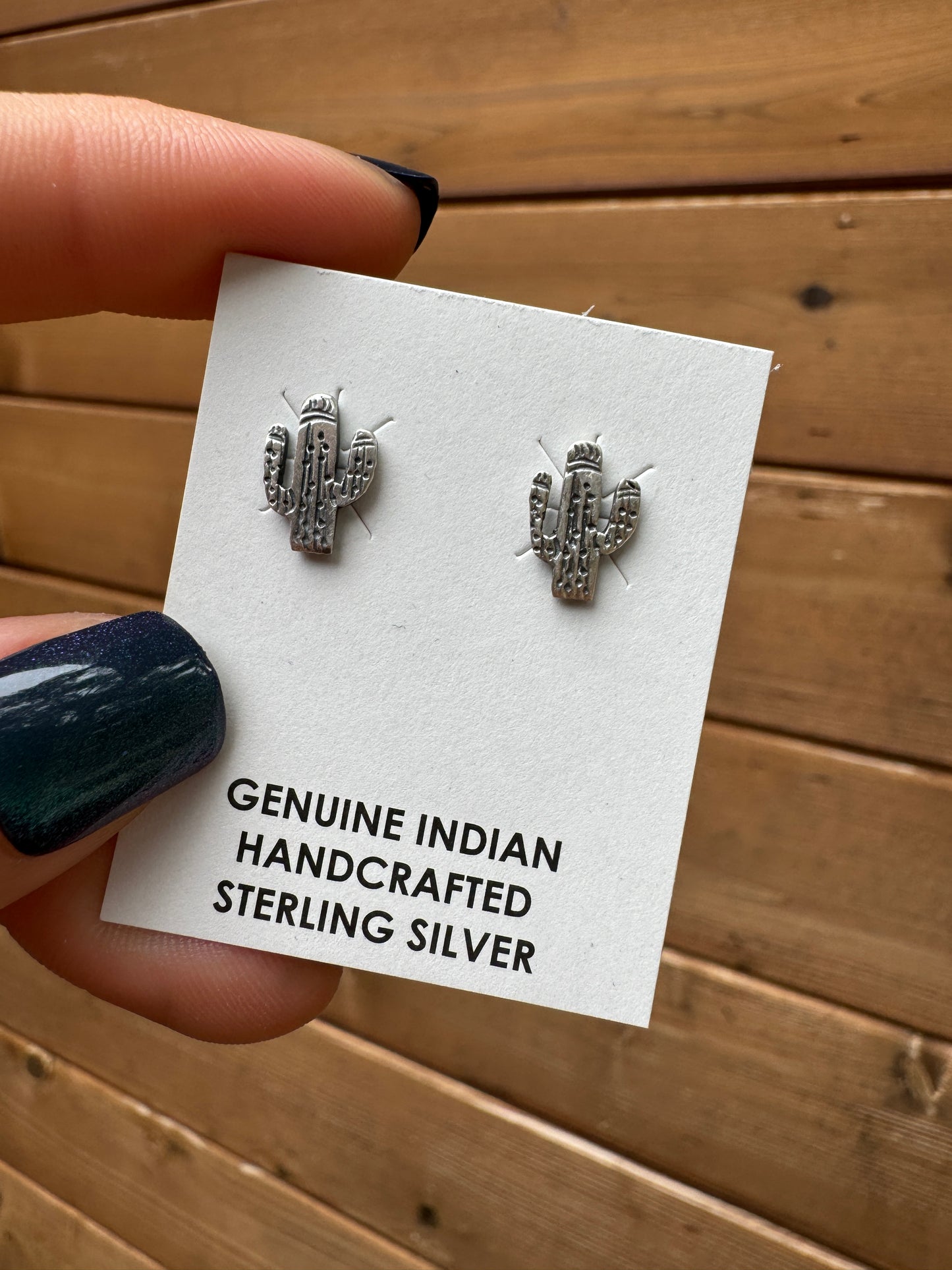 Little cactus Sterling Silver earrings