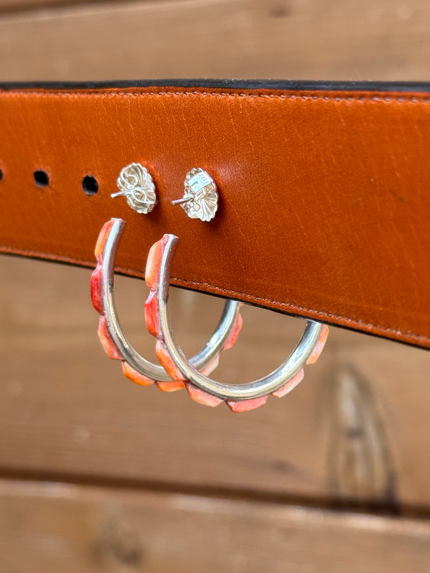 Federico spiny hoop earrings