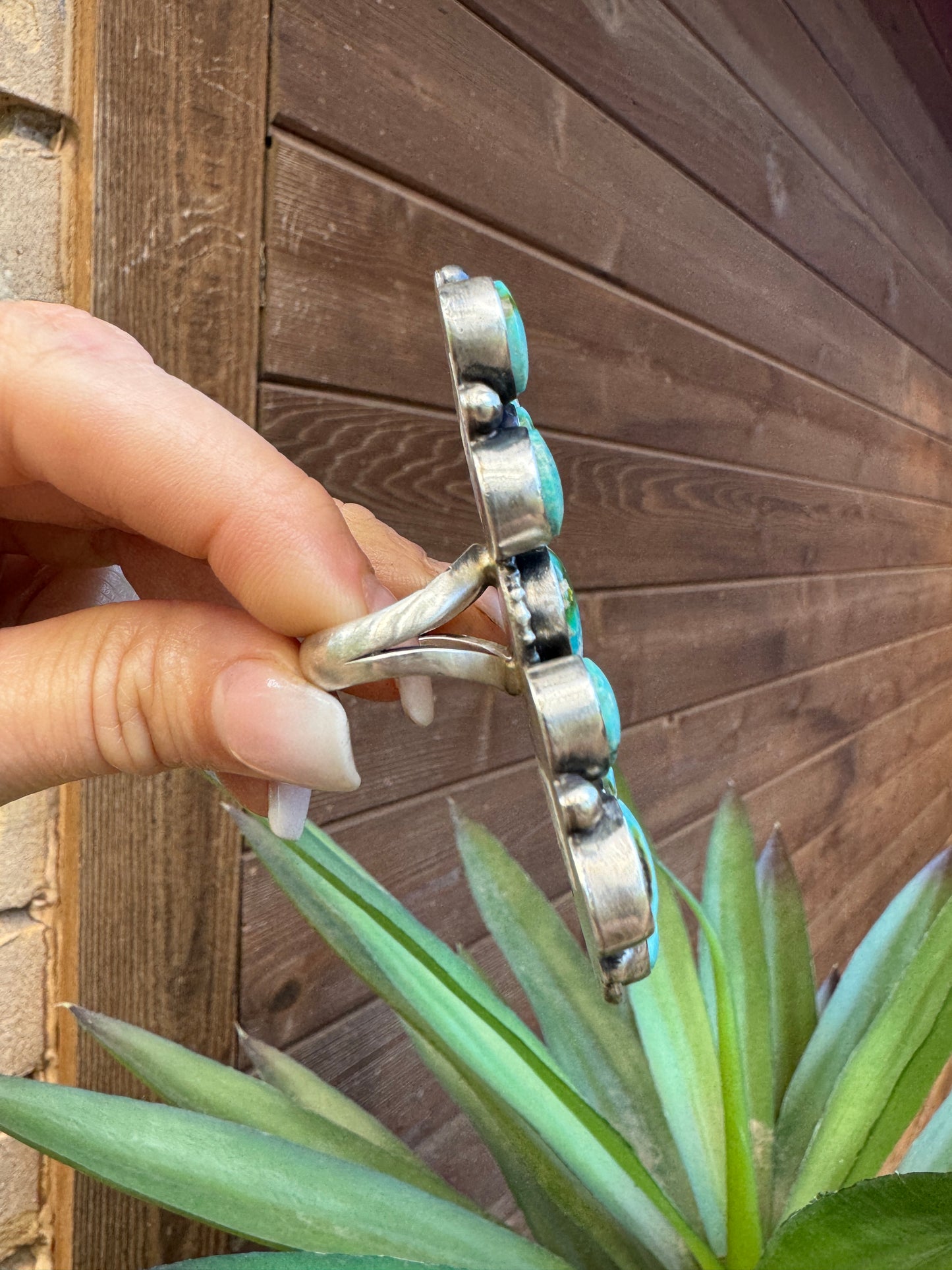 Stunning turquoise ring, size 8.5