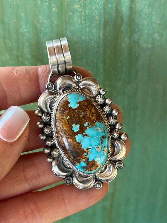 Tillie John Sterling Silver Turquoise pendant