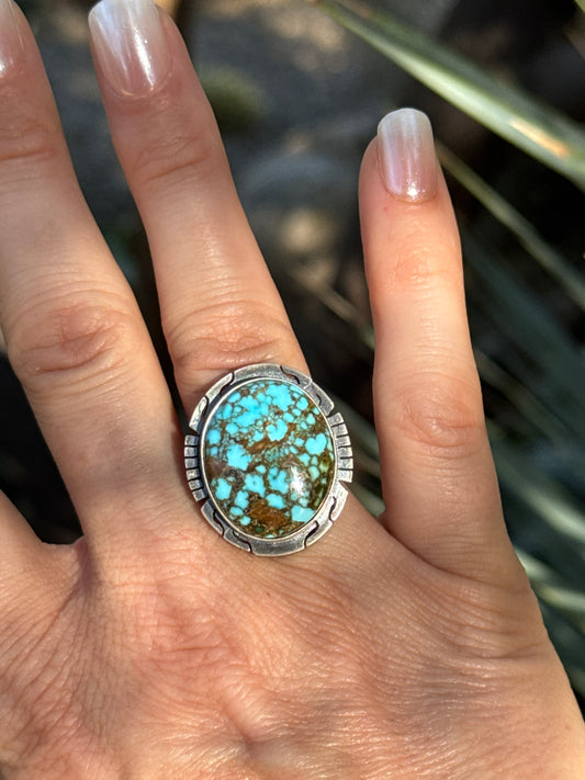 Gorgeous Kingman Sterling Silver ring, size 7