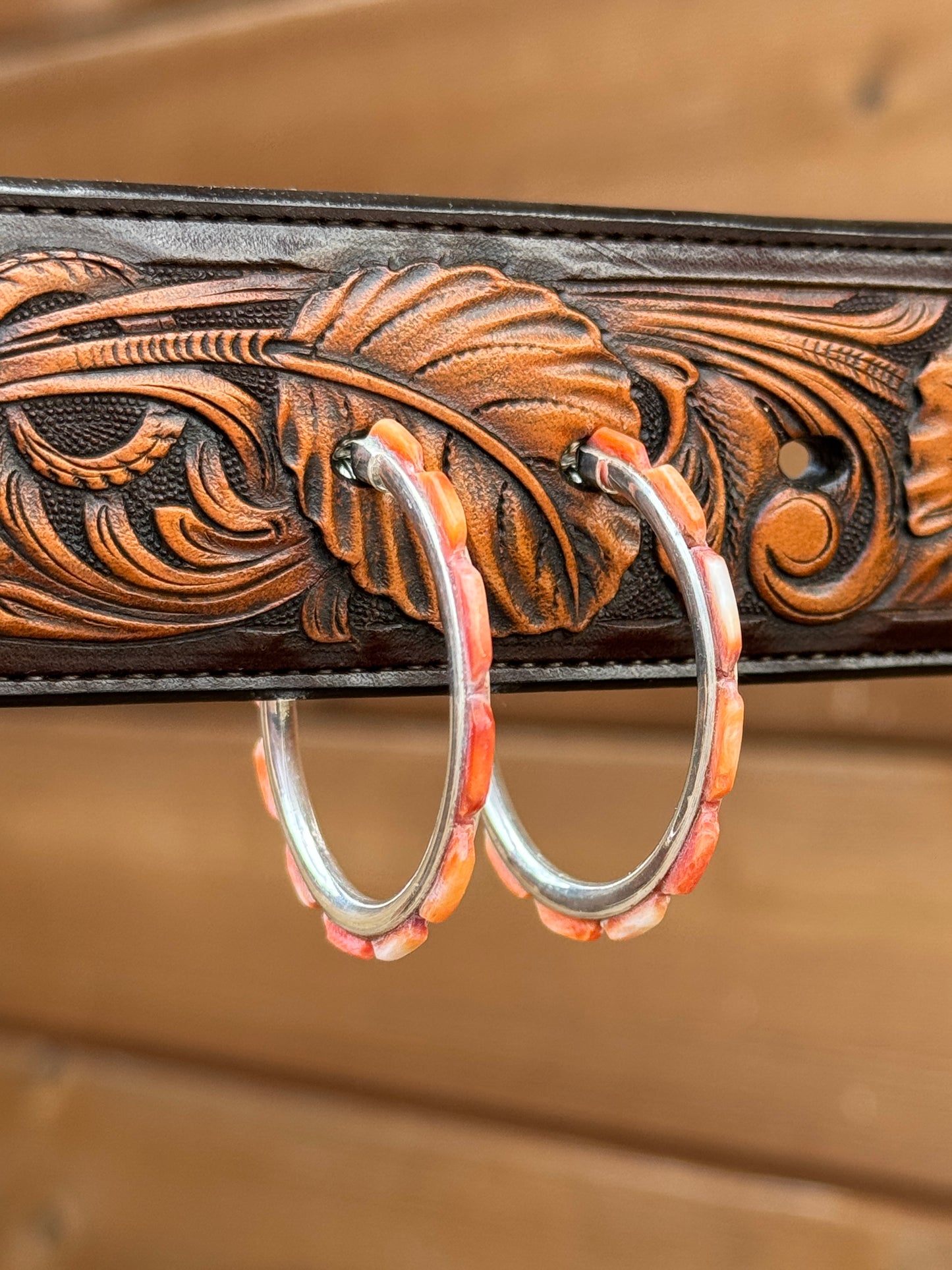 Federico spiny hoop earrings