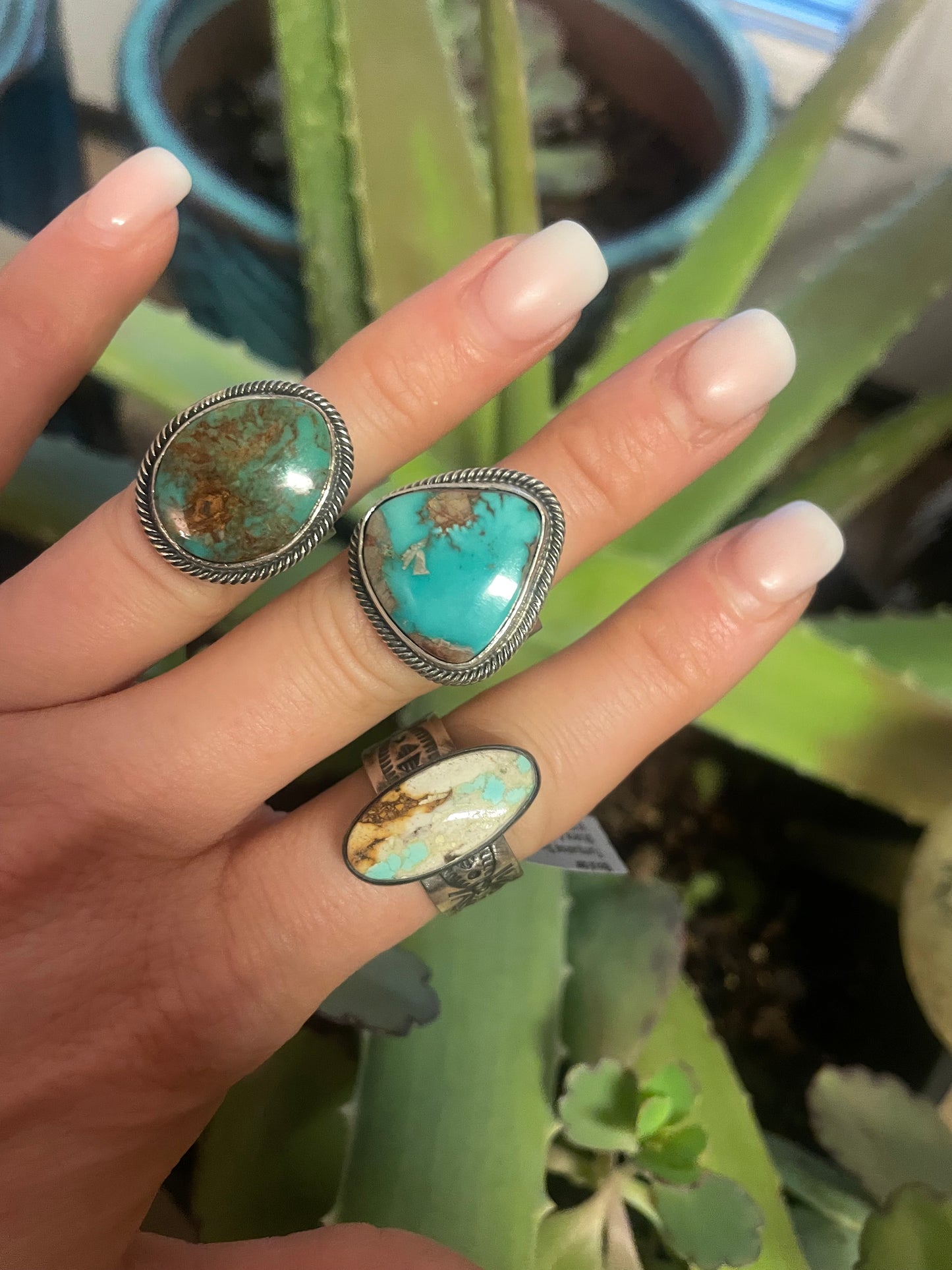 Very cool Boulder Turquoise adjustable ring