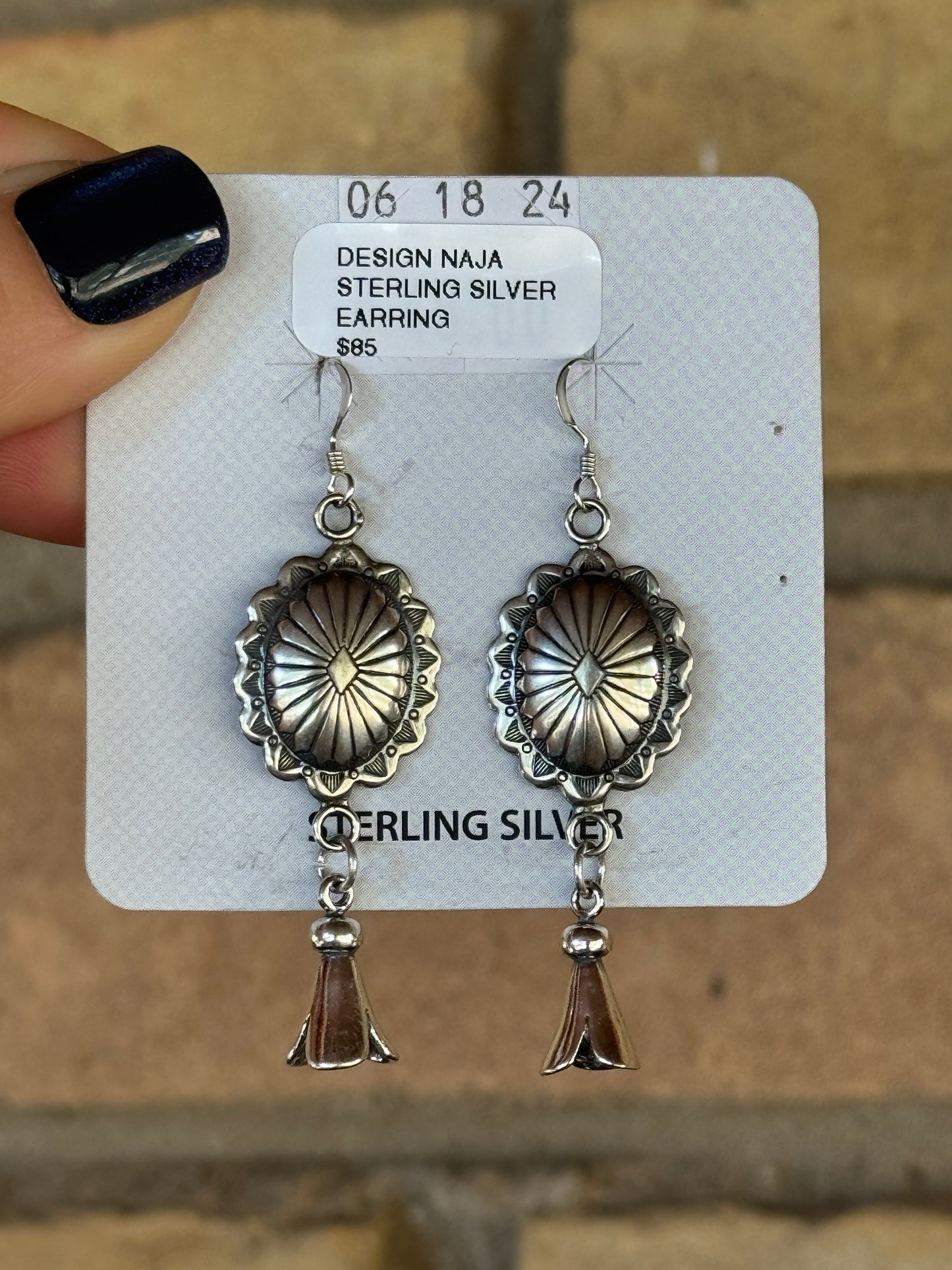 Concho blossom earrings