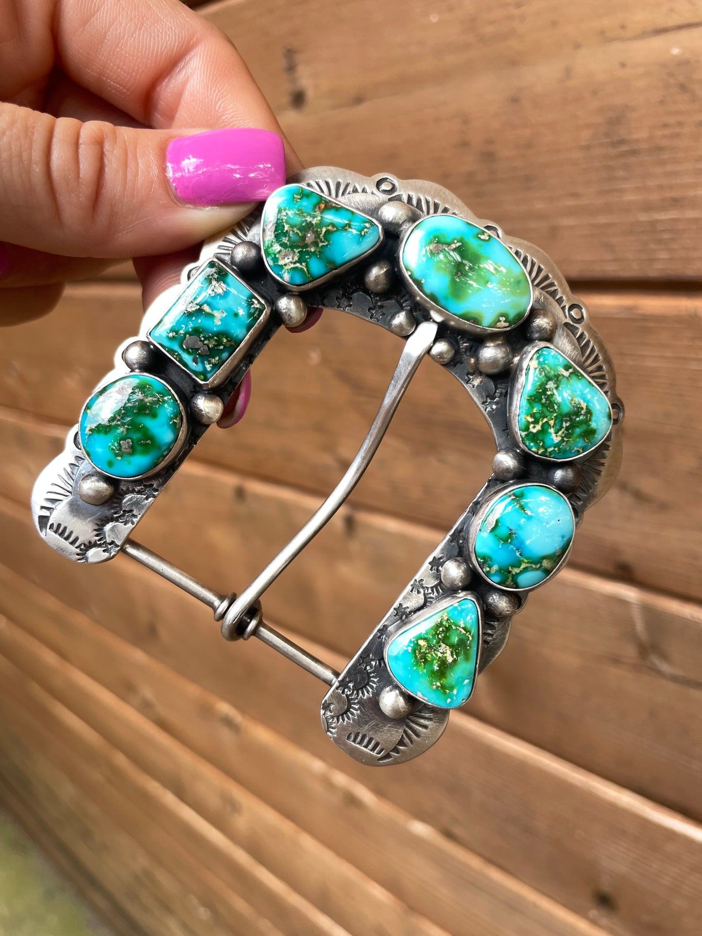 Russell Sam turquoise buckle