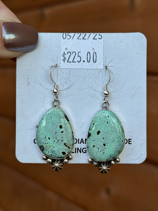 Turquoise Sterling Silver dangle earrings