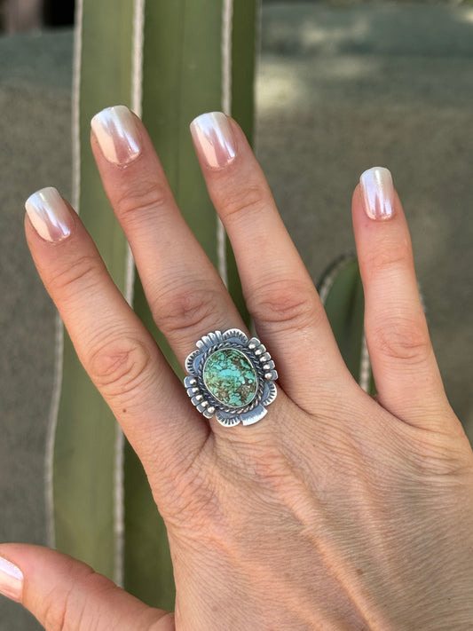 Blue Horizon Turquoise sterling silver ring, size 9