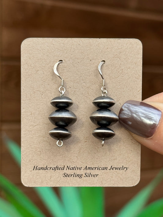 Preston Haley handmade Navajo pearl earrings