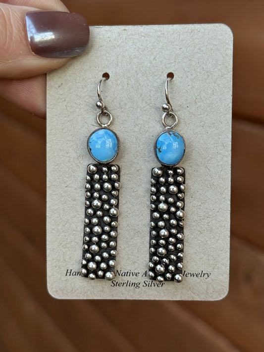 Golden Hills Sterling Silver bar drop earrings