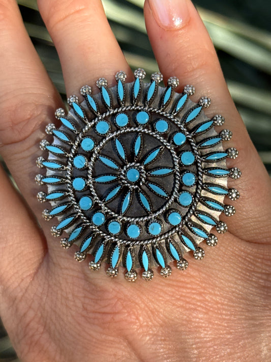 D&M Chavez Zuni large ring, size 7