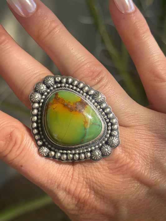 Stunning Royston sterling silver ring, size 9