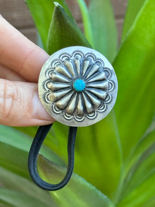 Concho hair tie
