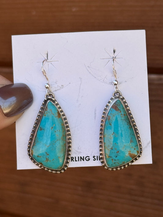 Turquoise Sterling Silver dangle earrings