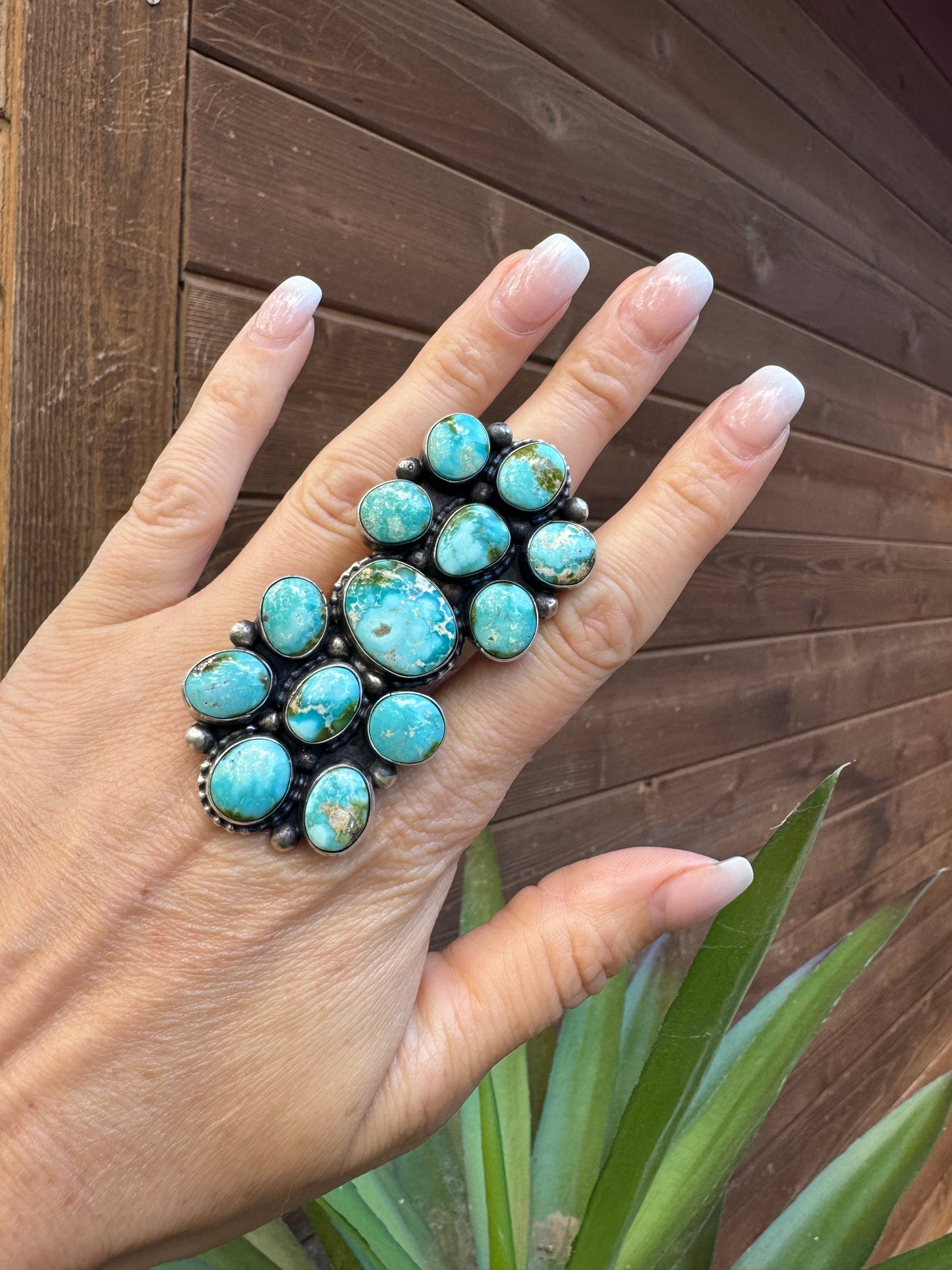 Stunning turquoise ring, size 8.5