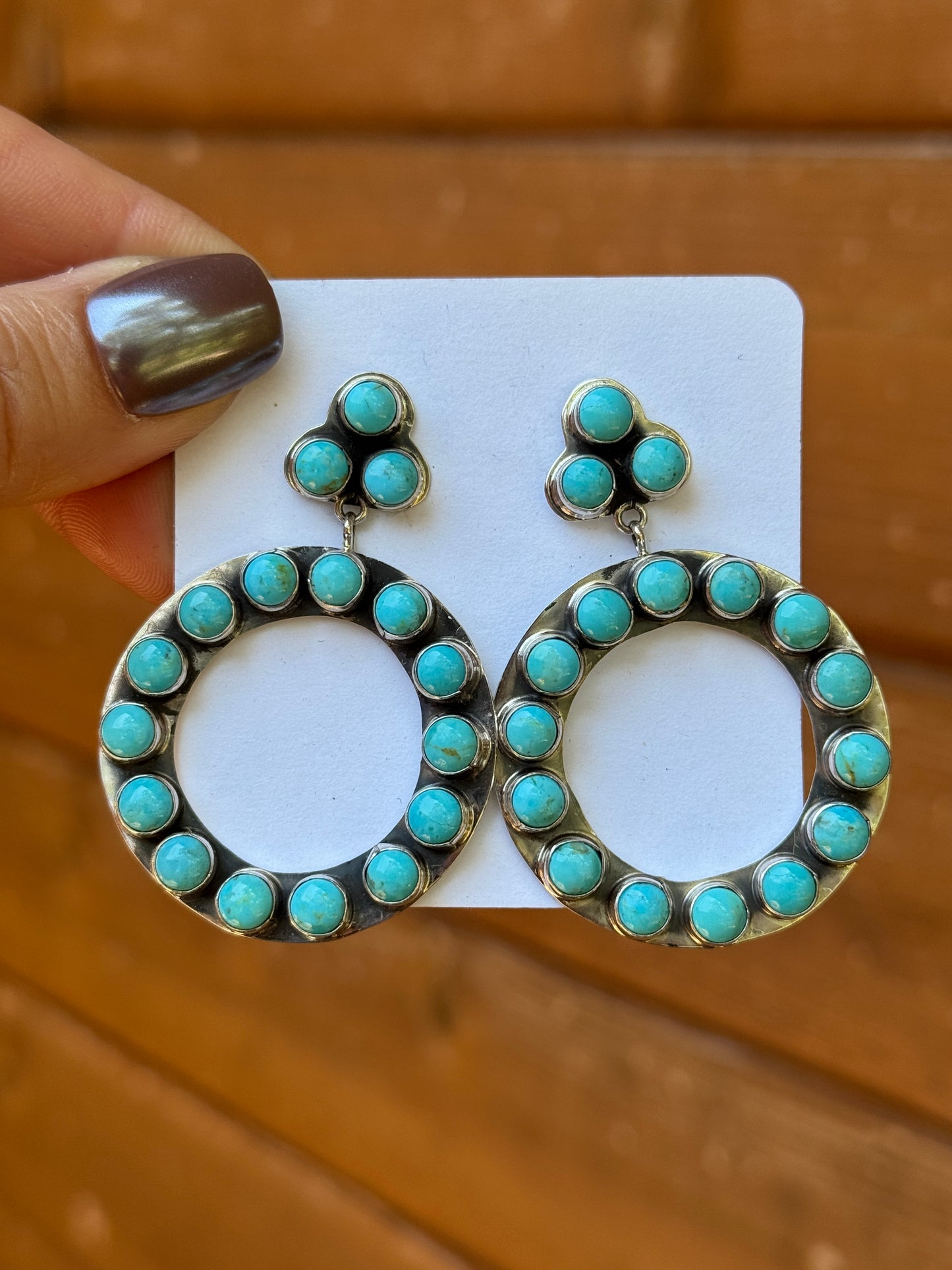 Sheila Tso Sterling Silver Turquoise earrings