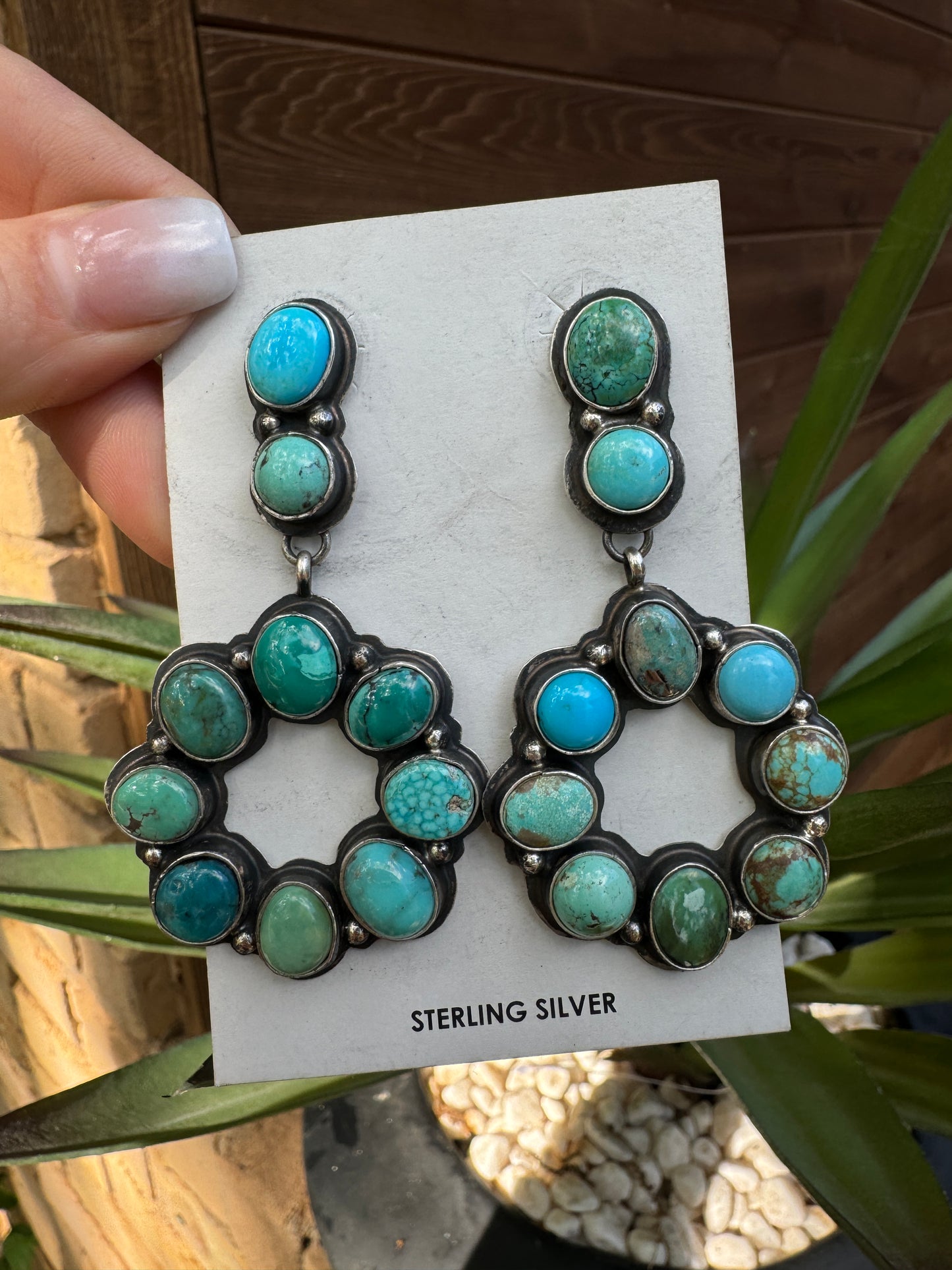 Marcella James turquoise earrings