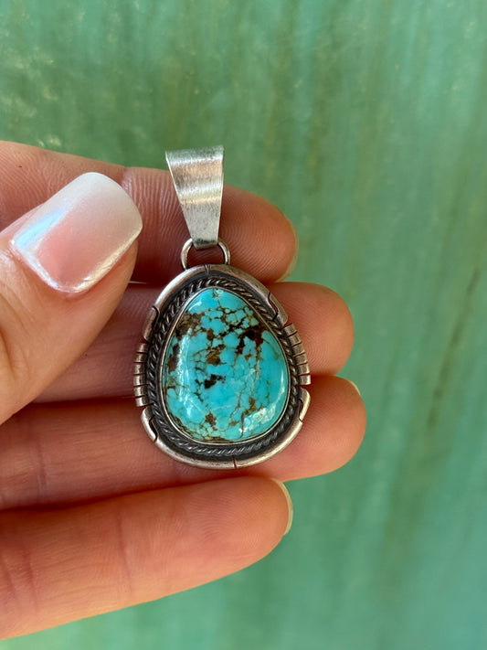 D. Skeets Sterling Silver Turquoise pendant